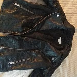 Leather Biker Jacket H&M US size 6